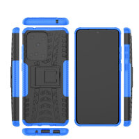 Handy Tasche für Samsung Galaxy Case Panzer Hülle Cover Schutzhülle Etui Bumper Galaxy S20 Ultra SM-G988 Blau