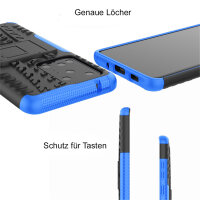 Handy Tasche für Samsung Galaxy Case Panzer Hülle Cover Schutzhülle Etui Bumper Galaxy S20 Ultra SM-G988 Blau
