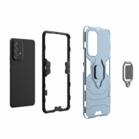 Hülle für Samsung Galaxy A53 5G, Schutzhülle Handy Tasche Ring Case Cover Bumper Türkis