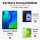 Huawei Handy Tasche Handyhülle Schutz Hülle Blumen Flip Cover Buch Case Etui Huawei P Smart 2020 Blau