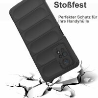 Hülle für Xiaomi Handyhülle Outdoor Case Handy Tasche Silikon Back Cover Bumper Schwarz Redmi Note 12 Pro 4G