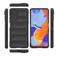 Hülle für Xiaomi Handyhülle Outdoor Case Handy Tasche Silikon Back Cover Bumper Schwarz Redmi Note 12 Pro 4G