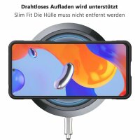 Hülle für Xiaomi Handyhülle Outdoor Case Handy Tasche Silikon Back Cover Bumper Schwarz Redmi Note 12 Pro 4G