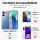 Handykette Xiaomi Hülle mit Band Handyhülle Kartenfächer PU Leder Umhängetasche Redmi Note 13 4G Grau