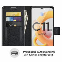 Realme, Handy Tasche Handyhülle Hülle Schutzhülle Klapphülle Flip Case Etui Book Realme C11 ( 2021 )