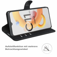 Realme, Handy Tasche Handyhülle Hülle Schutzhülle Klapphülle Flip Case Etui Book Realme C11 ( 2021 )