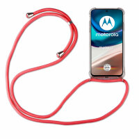 betterfon Handykette für Motorola Moto G42 Handyhülle mit Band Hülle Handytasche Rot