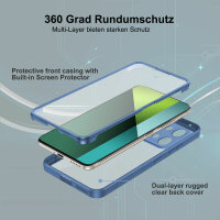360° Grad Hülle Xiaomi Redmi Note 13 Pro 5G mit Integriertem Displayschutz Blau