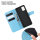 Handy Tasche für Samsung Galaxy A51 SM-A515 Hülle Case Buchhülle Klapphülle TPU PU-Leder Hellblau