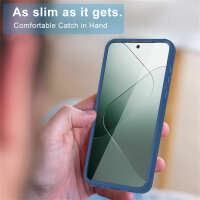 360° Grad Hülle für Xiaomi 14 Handyhülle vollschutz Integriertem Displayschutz Blau