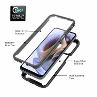 Motorola Moto G31 / G41 Hülle 360 Grad Cover Outdoor Case mit Displayschutzfolie