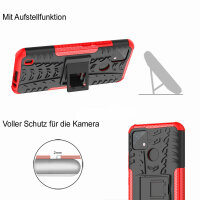 Realme C21Y / C25Y, Hülle Schutzhülle Handy Tasche Outdoor Case Cover Bumper TPU Rot