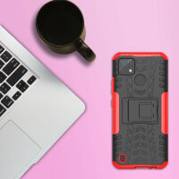 Realme C21Y / C25Y, Hülle Schutzhülle Handy Tasche Outdoor Case Cover Bumper TPU Rot