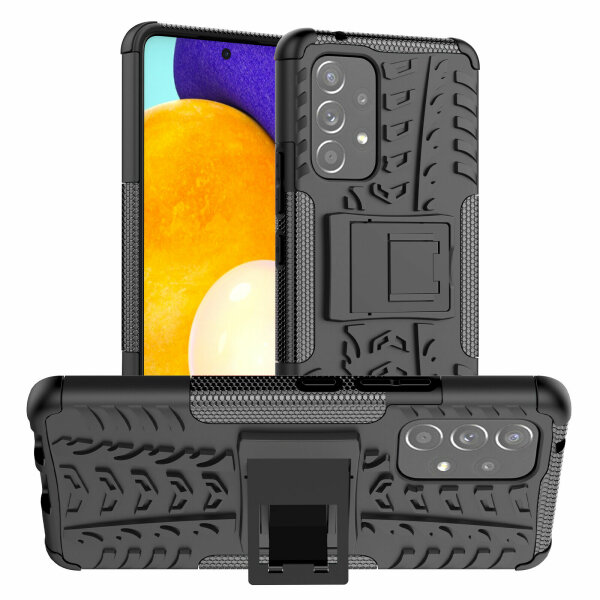 Hülle für Samsung Galaxy A53 5G - Schutzhülle Handyhülle Tasche Bumper  Case TPU Schwarz