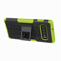 Handy Tasche für Samsung Galaxy Case Panzer Hülle Cover Schutzhülle Etui Bumper Galaxy S10 SM-G973 Grün