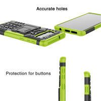 Handy Tasche für Samsung Galaxy Case Panzer Hülle Cover Schutzhülle Etui Bumper Galaxy S10 SM-G973 Grün