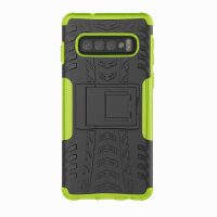 Handy Tasche für Samsung Galaxy Case Panzer Hülle Cover Schutzhülle Etui Bumper Galaxy S10 SM-G973 Grün
