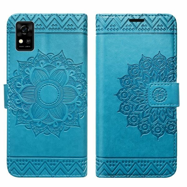 Handy Tasche für ZTE Blade Hülle Schutzhülle Klapphülle Flip Case Schale Etui BF Blau Blade A31
