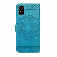 Handy Tasche für ZTE Blade Hülle Schutzhülle Klapphülle Flip Case Schale Etui BF Blau Blade A31