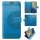 Handy Tasche für ZTE Blade Hülle Schutzhülle Klapphülle Flip Case Schale Etui BF Blau Blade A51