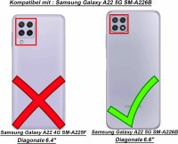 Hülle für Samsung Galaxy A22 5G - Schutzhülle Handyhülle - [Kamera Schutz] Case