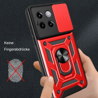 Outdoor Panzer Hülle Xiaomi 14 Pro Handyhülle Kameraschutz Ringhalter Backcover Rot