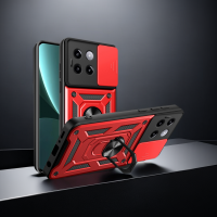 Outdoor Panzer Hülle Xiaomi 14 Pro Handyhülle Kameraschutz Ringhalter Backcover Rot