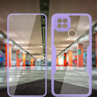 360° Grad Hülle Realme C21Y/ C25Y Panzer vollschutz Integriertem Displayschutz Lila