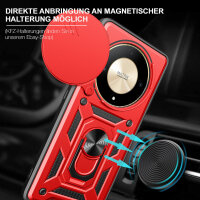 Outdoor Panzer Hülle Honor Magic 6 Lite Handyhülle Slide Kameraschutz Ringhalter Rot