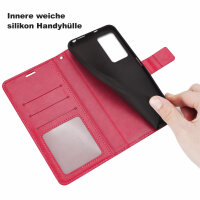 Hülle für Xiaomi 13 Lite Handyhülle Handy Tasche Klapphülle Wallet Case Etui Rot