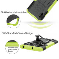 Schutz Hülle Xiaomi Handy Tasche Case Cover Silikon Schale Outdoor Handyhülle BF Xiaomi Redmi 9A Grün