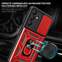 Handyhülle für Samsung Galaxy A25 – Ring Panzer Case Rot