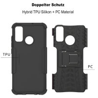 Outdoor Case Panzer Hülle Cover Huawei Handytasche Schutzhülle Handyhülle Handy Schwarz P Smart 2020