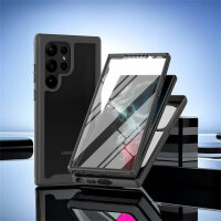 360 Grad Hülle mit eingebautem Displayschutz für Samsung Galaxy S24 Ultra Bumper