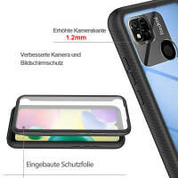 Panzer Hülle Handy Tasche 360 Grad TPU vollschutz mit Integriertem Displayschutz Xiaomi Redmi 9C / 10A