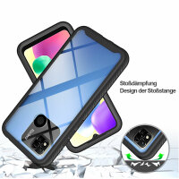 Panzer Hülle Handy Tasche 360 Grad TPU vollschutz mit Integriertem Displayschutz Xiaomi Redmi 9C / 10A