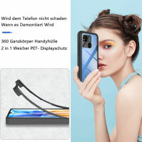 Panzer Hülle Handy Tasche 360 Grad TPU vollschutz mit Integriertem Displayschutz Xiaomi Redmi 9C / 10A