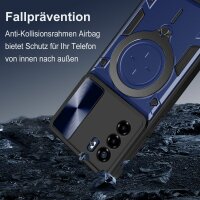 Outdoor Panzer Hülle für ZTE Handyhülle mit Slide Kameraschutz Ringhalter Bumper Blade A53 / A53+ Blau