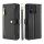 Handykette Xiaomi Hülle mit Band Handyhülle Kartenfächer PU Leder Umhängetasche Redmi 12C Schwarz