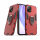 Schutz Hülle für Xiaomi Mi 11 Lite 5G / 4G Ring Case Cover Handy Tasche Outdoor  Rot