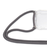 Handykette für Xiaomi Redmi 12 Handyhülle mit Band Case Hülle mit Kordel Hand Grau