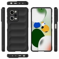 Hülle für Xiaomi Handyhülle Outdoor Case Handy Tasche Silikon Back Cover Bumper Schwarz Poco X5 Pro / Redmi Note 12 Pro 5G