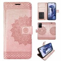 Handy Tasche Xiaomi 11T / 11T Pro Schutzhülle Book Case Flip Cover Etui Hülle BF Rosegold