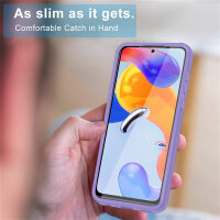 360° Grad Hülle Xiaomi Redmi 13C Rundum vollschutz Integriertem Displayschutz Lila