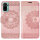 Schutz Hülle Xiaomi Redmi Note 10 Handy Tasche Flip Case Etui Schale TPU Wallet Rosegold