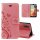 Huawei Handy Tasche Handyhülle Schutz Hülle Blumen Flip Cover Buch Case Etui Huawei P20 Rosa