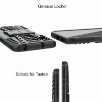 Schutz Hülle Xiaomi Handy Tasche Case Cover Silikon Schale Outdoor Handyhülle BF Xiaomi Redmi 9A Schwarz