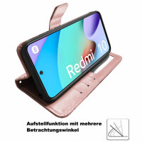 Handyhülle Xiaomi Redmi 10, Hülle Handy Tasche Schutzhülle Klapphülle Flip Case