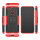 Handy Tasche Lenovo Motorola Panzer Hülle Hybrid Case Cover Schutzhülle Bumper Motorola Moto E6 Play Rot