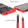Handy Tasche Lenovo Motorola Panzer Hülle Hybrid Case Cover Schutzhülle Bumper Motorola Moto E6 Play Rot